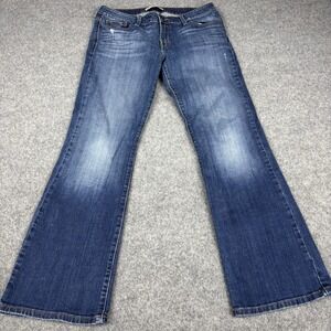 Levi's 545 Low Boot Cut Jeans Womens 12 Medium Y2K Dark Wash Red Tab Casual Blue
